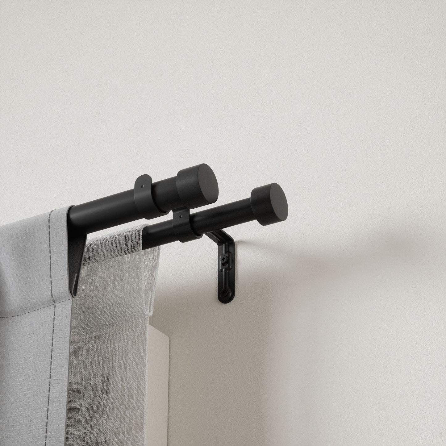 カッパ ダブルカーテンロッド 304.8-457.2cm