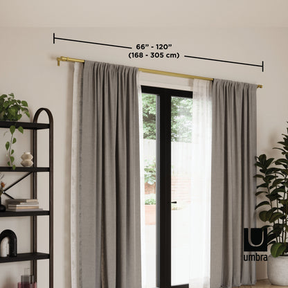 カッパ ダブルカーテンロッド 167.6-304.8cm