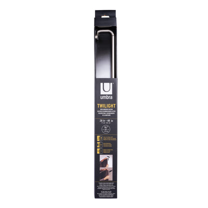 トワイライト カーテンロッド 71.2-121.9cm ニッケル