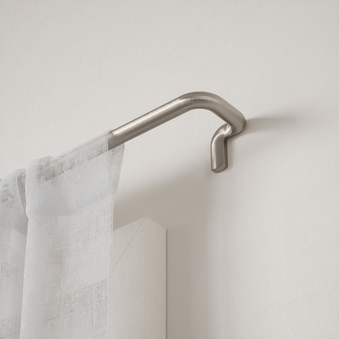 トワイライト カーテンロッド 71.2-121.9cm ニッケル